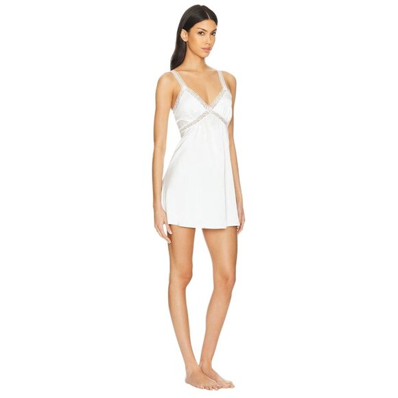 KAT THE LABEL Capri Slip in Ivory Small New Womens Tank Mini Lingerie Lace - Picture 4 of 14